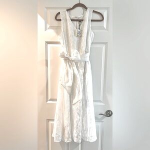 NWT Anne Klein Midi Dress, White, Medium